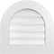 Ekena Millwork Round Top Surface Mount PVC Gable Vent: Functional, w/ 3-1/2"W x 1"P Standard Frame, 22"W x 22"H GVPRT22X2201SF - alternate 1